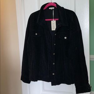 NWT BLACK JEAN JACKET
